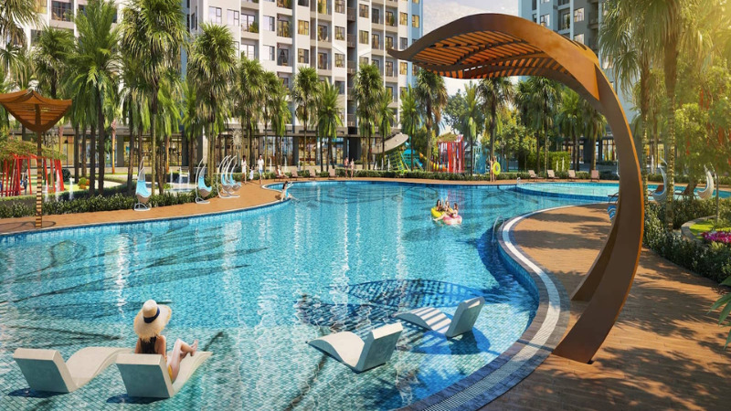 Phối cảnh tiện ích: Hồ trung tâm 10,2ha tại Vinhomes Sài Gòn Park
